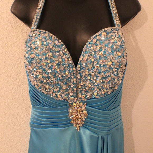 Tiffany Designs Prom Dress in Blue - Picture 2 of 6